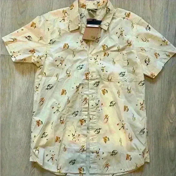 North face bay trial pattern shirt size small NWT! - Picture 3 of 3